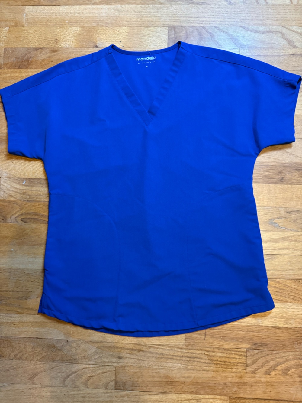 Mandala Men’s Royal Blue V-Neck Scrub Top